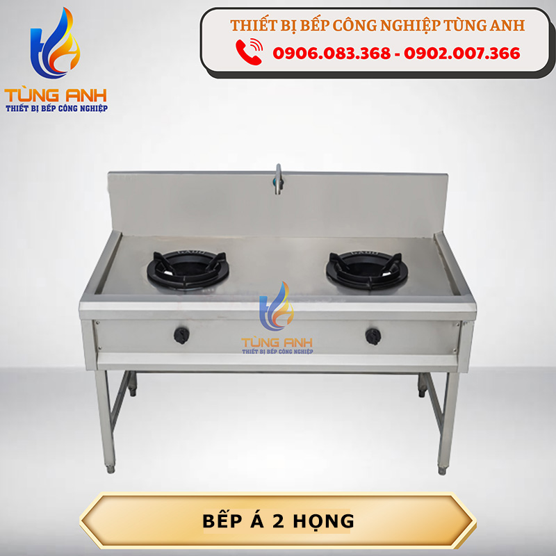 Bếp á công nghiệp 2 họng