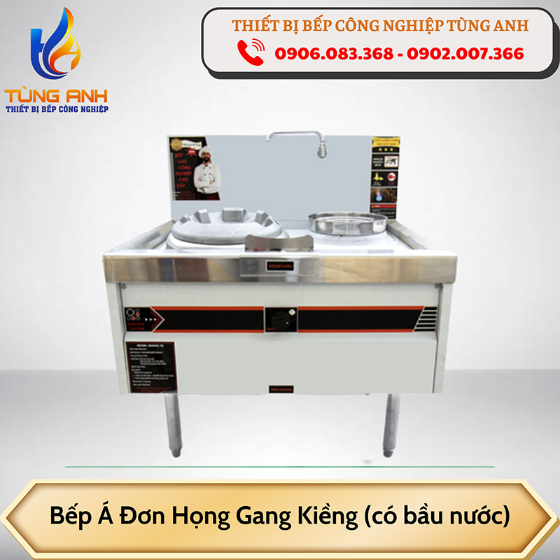 Bếp Á đơn họng gang (có bầu nước)
