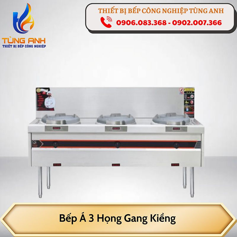 Bếp á 3 họng gang