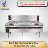 Bếp Á đôi 1,8m họng gang (có quạt thổi+bầu nước)
