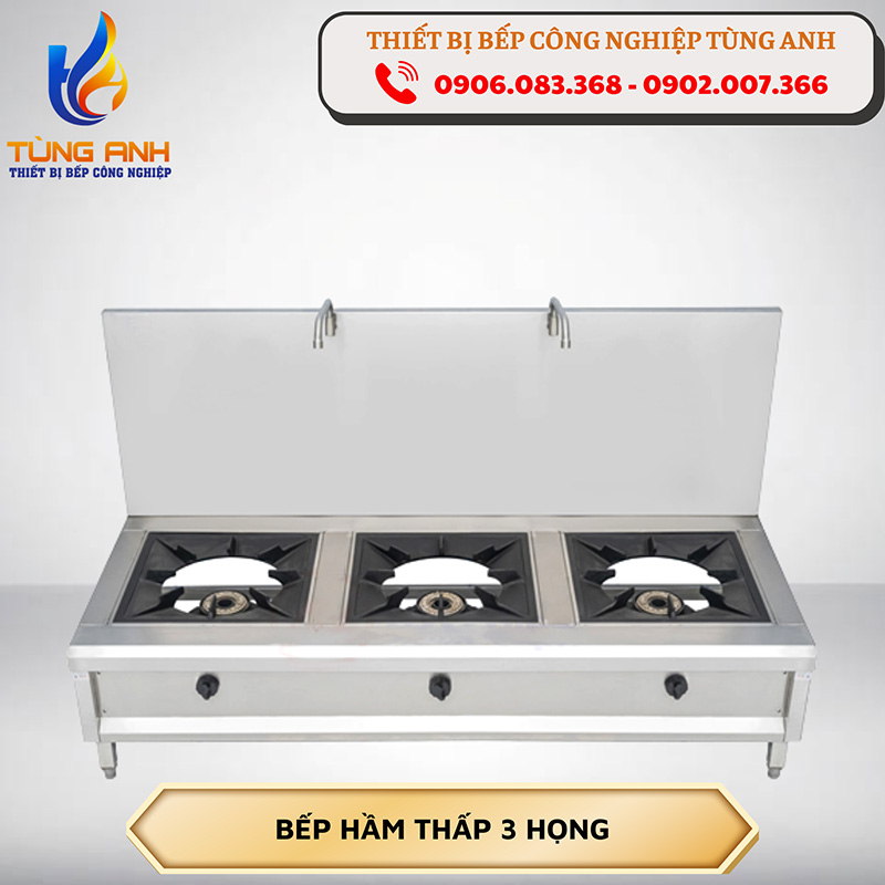 Bếp hầm công nghiệp 3 họng