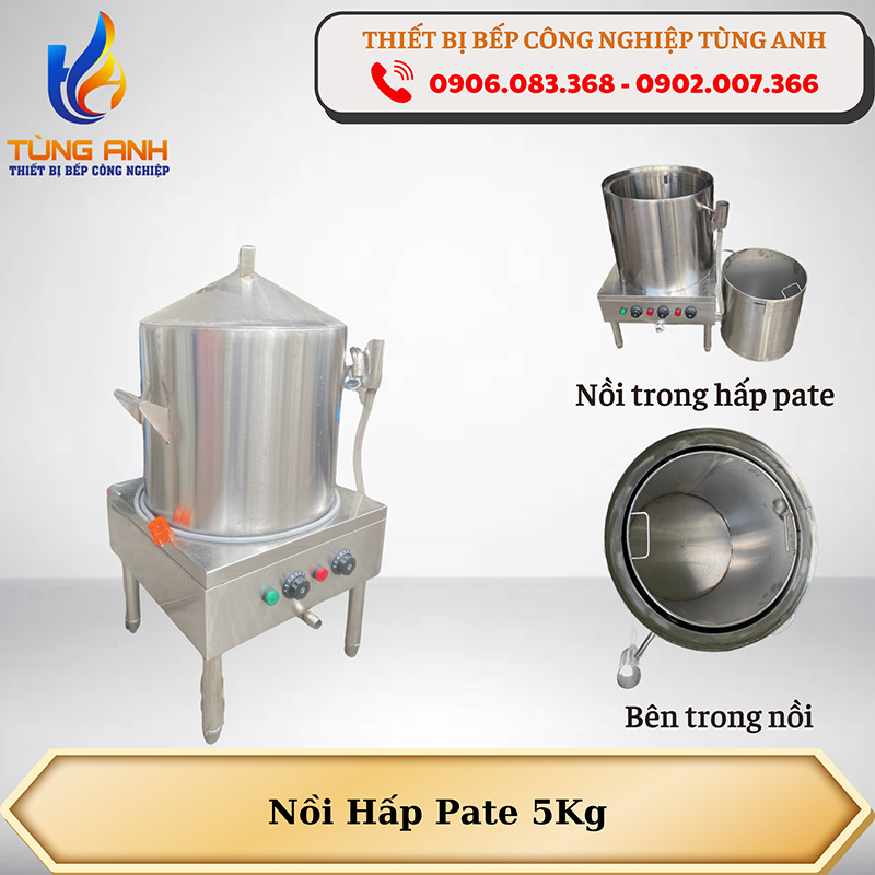 Nồi điện hấp pate 5kg