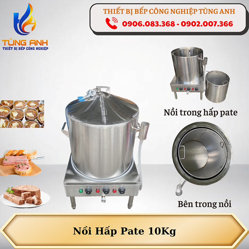Nồi điện hấp pate 10kg