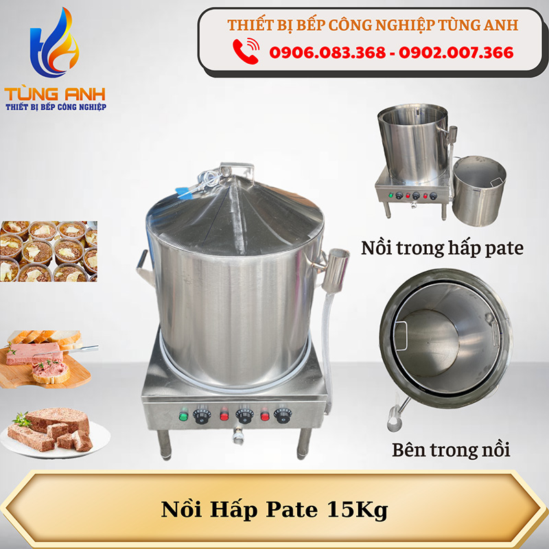 Nồi điện hấp pate 15kg