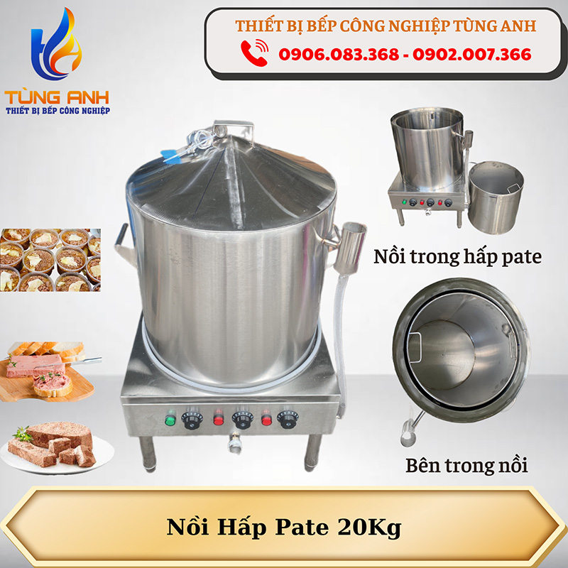 Nồi điện hấp pate 20kg