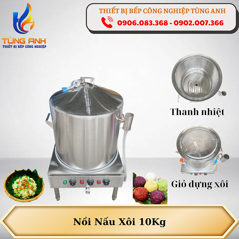 Nồi nấu xôi 10kg