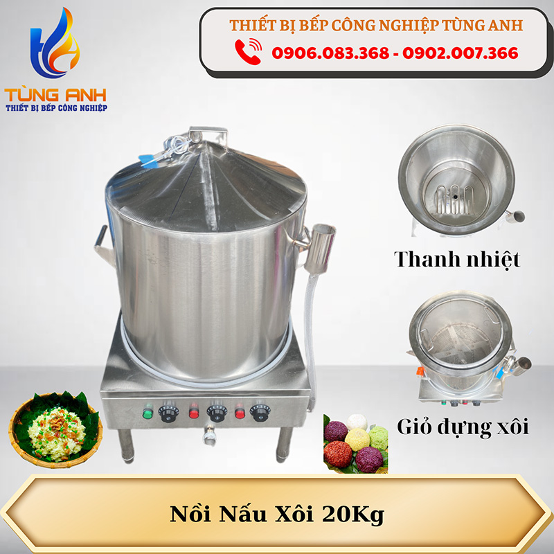 Nồi nấu xôi 20kg