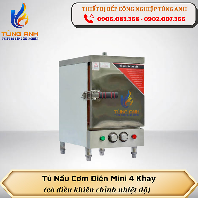 Tủ nấu cơm điện mini 4 khay