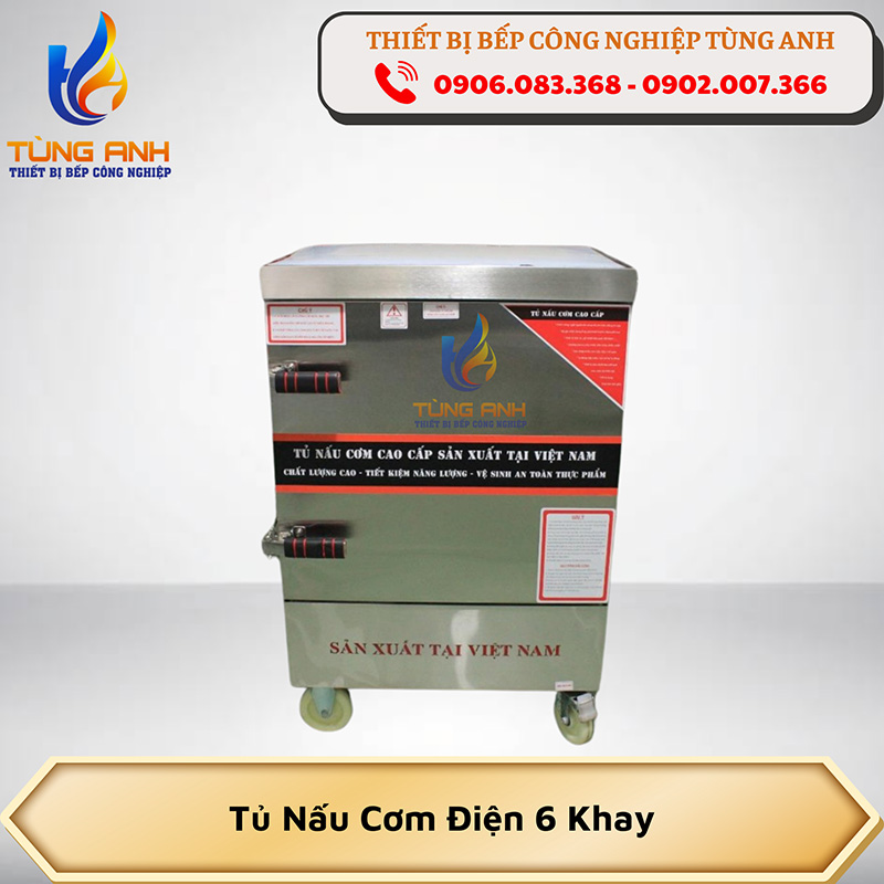 Tủ nấu cơm điện 6 khay
