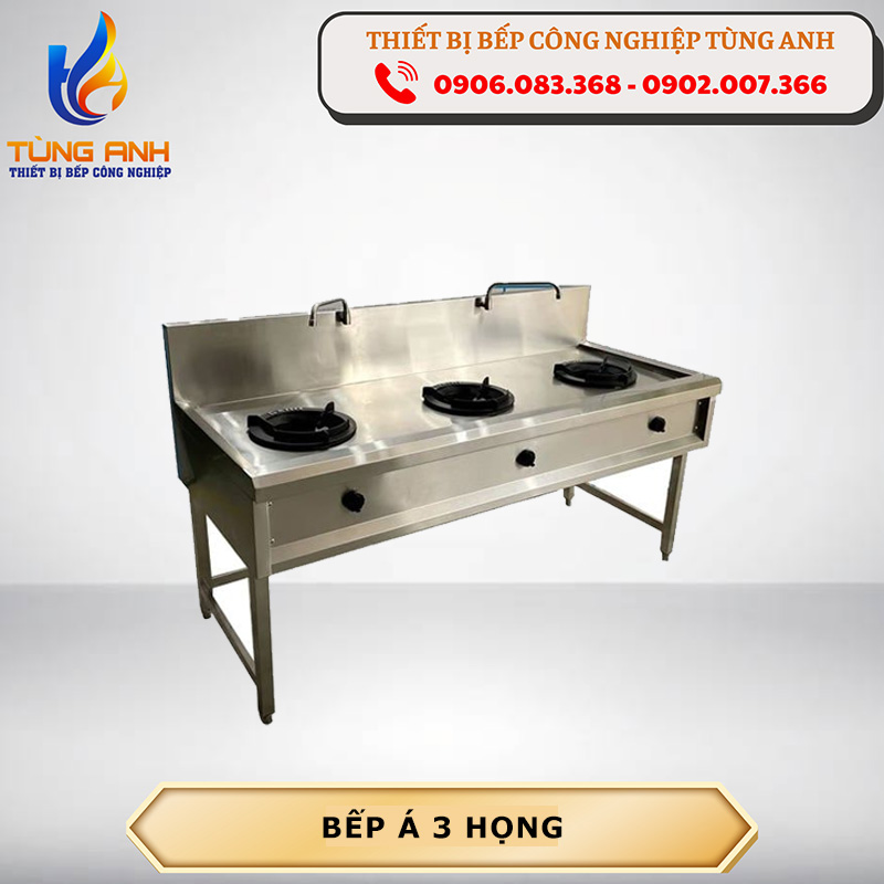 Bếp á công nghiệp 3 họng