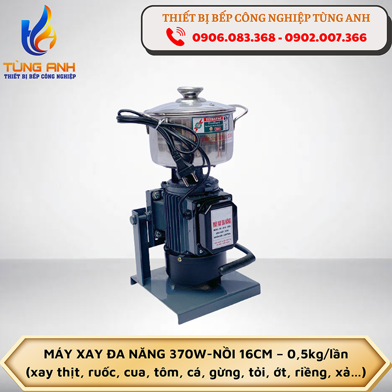 Máy xay đa năng 370W - Nồi 16cm - 0,5kg/lần