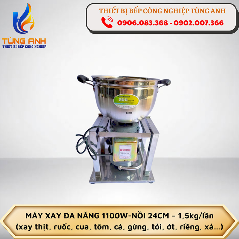 Máy xay đa năng 1100W - Nồi 24cm - 1,5kg/lần