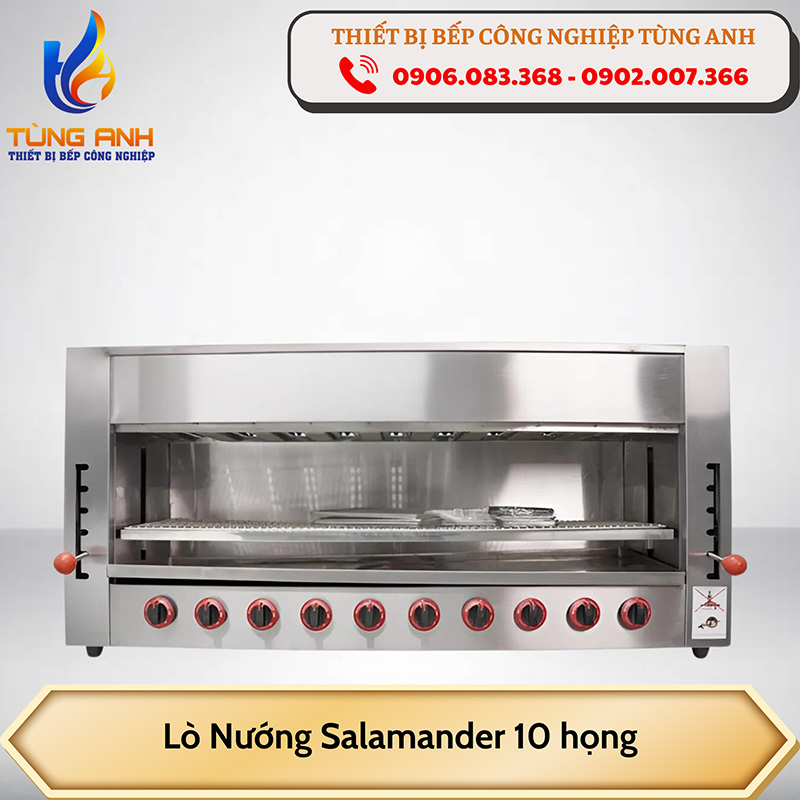 Lò nướng salamander 10 họng