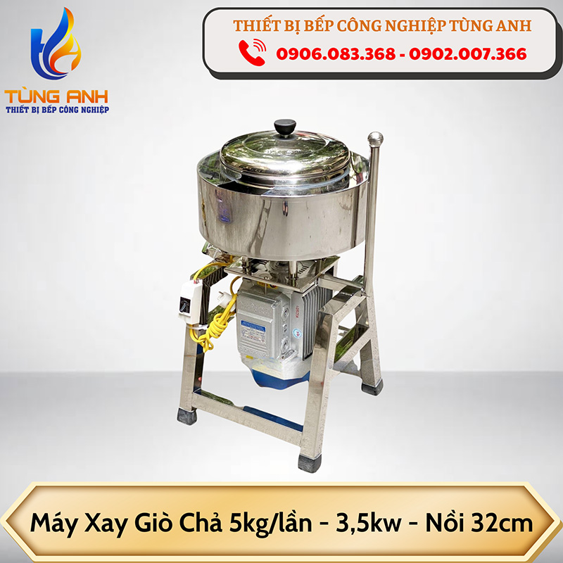 Máy xay giò chả 5kg/lần - Nồi 32cm