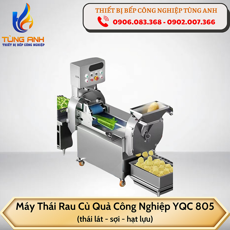 Máy thái rau củ quả công nghiệp YQC-805