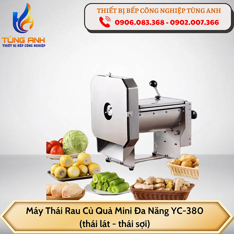Máy thái rau củ quả Mini đa năng YC-380