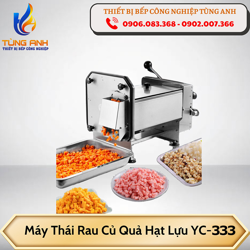 Máy thái rau củ quả hạt lựu YC-333