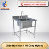 Chậu rửa inox 1 hố công nghiệp