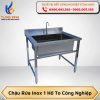 Chậu rửa inox 1 hố to công nghiệp