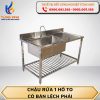 Chậu rửa 1 hố to có bàn lệch phải