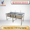Chậu rửa inox 3 hố công nghiệp