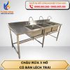 Chậu rửa 3 hố có bàn lệch trái
