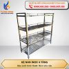 Kệ nan inox 4 tầng