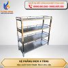 Kệ phẳng inox 4 tầng