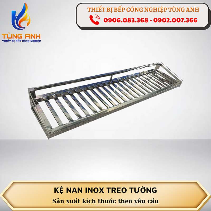 Kệ nan inox treo tường
