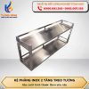 Kệ phẳng inox 2 tầng treo tường