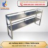 Kệ phẳng inox 2 tầng trên bàn